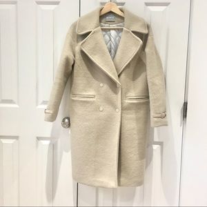Ivory Oversized Wool Coat